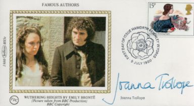 Joanna Trollope signed FDC. Famous Authors Wuthering Heights by Emily Bronte. 9th July 1980