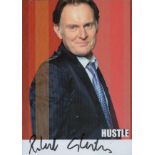 Robert Glenister signed Promo. Colour Photo 6x4 Inch 'TV series Hustle'. Is an English actor. Good