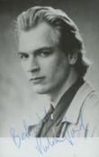 Julian Sands signed Black and White Photo 5.5x3.5 Inch. Was an English actor. Good Condition. All