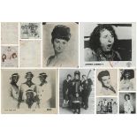 Music/Bands/Singer/Actress/Comedian Actor 10 x Collection of black and white photos 10x8 Inch