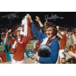 Football Autographed MAN UNITED 12 x 8 Photo : Col, depicting Manchester United full-back JIMMY