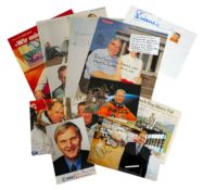 Space Collection of 10 signed photos and newspaper articles including names of Ernst Messerschmid,