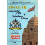 Football Manchester City and Tottenham Hotspur 9th May 1981 FA Cup Final Wembley Stadium vintage