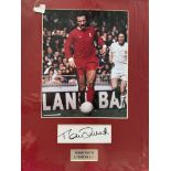 Tommy Smith Signed 12x16 Mounted Liverpool Photo. Good Condition. All autographs come with a