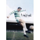 Football Autographed TOMMY GEMMELL 12 x 8 Photo : Col, depicting a wonderful image showing Celtic