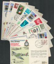 RAF collection 10, signed flown FDC RAF personnel and veterans interesting commemorative covers such