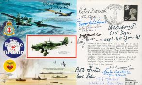 WWII multi signed Battle of Britain The Skirmishing 22-31 July 1940 FDC (RAFA 3) 11, fantastic RAF