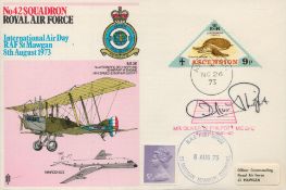 WWII Oliver W Philpott MC, DFC signed No 42 Royal Air Force International Air Day RAF St Mawgan