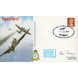 Air Cdre Ronald Berry DSO DFC 81 sqn WW2 RAF Battle of Britain fighter ace signed 1993 Duxford