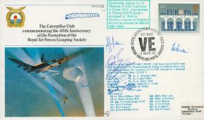 WWII Dr Thomas Cullen signed The Caterpillar Club commemorating the 40th Anniversary of the