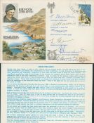 Six Veterans Signed & Flown Cover RAFES SC18 (featuring Crete) certified No 444 of 1300, good