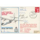 AVM Eric Plumtree DFC 53 sqn WW2 RAF Battle of Britain fighter ace signed 1977 53 sqn RAF Short