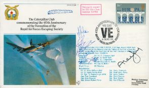 WWII F/O Alan Day member RAFES signed The Caterpillar Club commemorating the 40th Anniversary of the