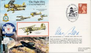 WWII Air Commodore A. C. Deere DSO, OBE, DFC, AFC signed Battle of Britain The Night Blitz 1-15