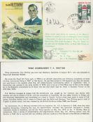 Wing Commander T A Whiting Signed & Flown Cover Air Chief Marshall Sir Basil E Embry 21st Feb