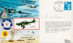 WWII Wing Commander G. C Unwin DSO, DFM signed Battle of Britain The Skirmishing 22-31 July 1940 FDC