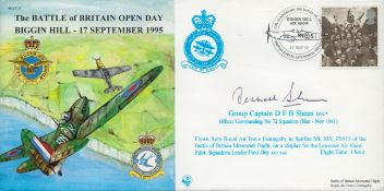 Group Captain D F B Sheen DFC signed FDC (JS(CC)9) The Battle of Britain Open Day Biggin Hill 17