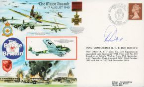 WWII Wing Commander R. F. T. Doe DSO DFC signed Battle of Britain The Major Assault 16-17 August