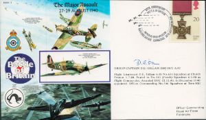WWII Group Captain D. E. Gillam DSO, DFC, AFC signed Battle of Britain The Major Assault 27-29