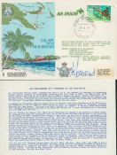 Air Vice-Marshal W E Townsend Signed & Flown Cover Escape from New Britain 28th Mar 1977 (RAFES