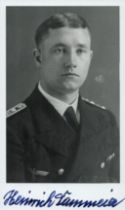 WWII Staff Chief Engineer Heinrich Dammeier signed 6x4 inch black and white photo. Kreigsmarine