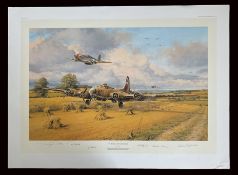 Out of Fuel, And Safely Home by Robert Taylor Limited Edition Colour Print signed by the Artist plus