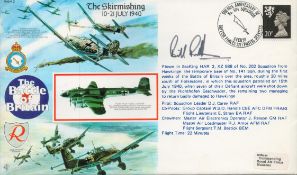 WWII Group Captain W. S. O Randle CBE, AFC, DFM, FRAes signed Battle of Britain The Skirmishing 10-