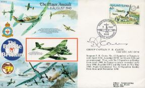 WWII Group Captain F. R. Carey CBE, DFC, AFC, DFM signed Battle of Britain The Major Assault 1-8