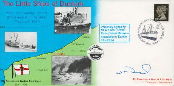 WWII Mr W Finch owner Motor Cruiser Matoya Association of Dunkirk Little Ships signed The Little