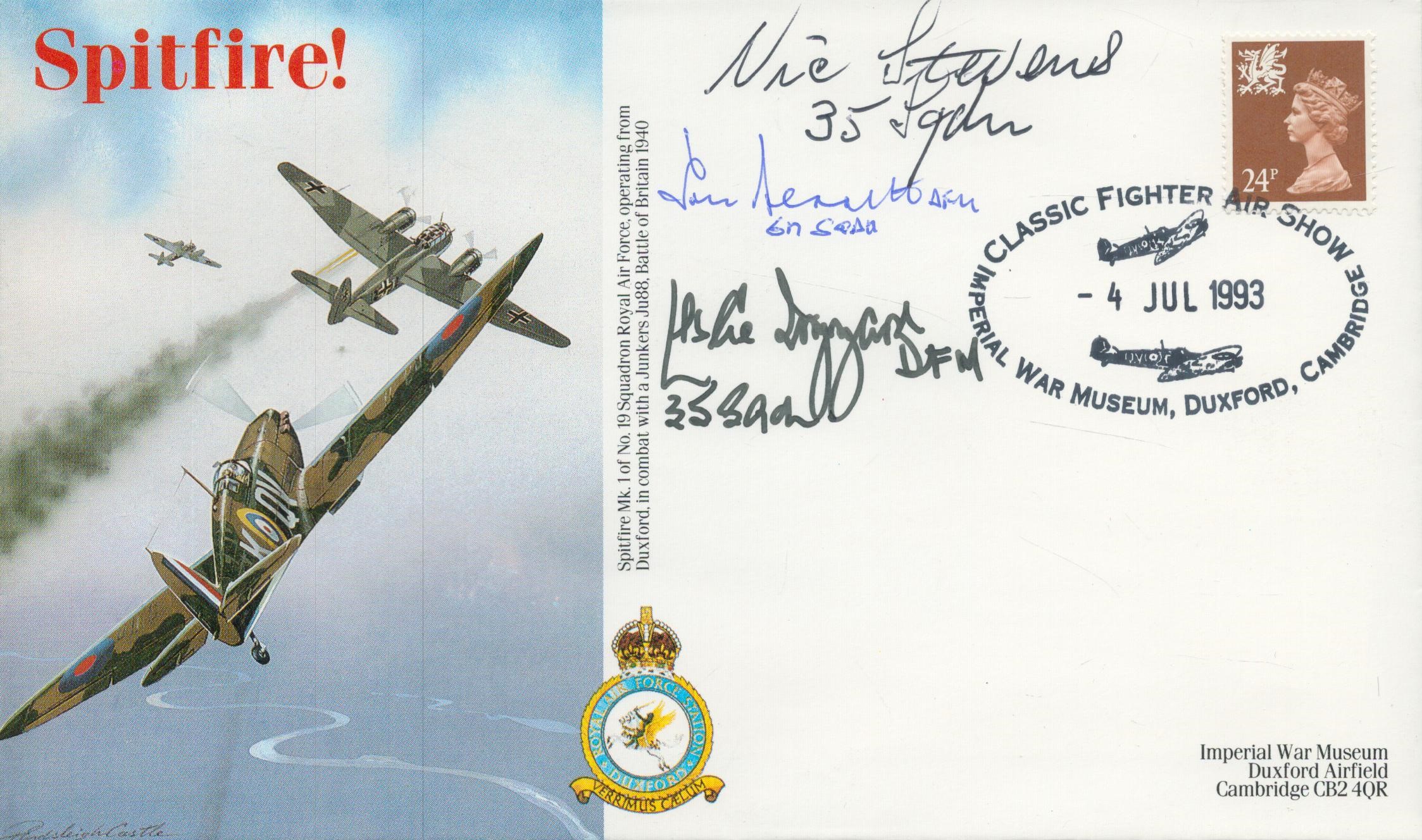 Classic Fighter Air Show Signed by Nic Stevens, 35 Sqn., T. Bennett 617 Sqn He flew as a navigator