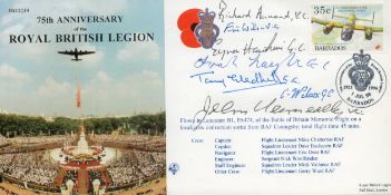 VC Winners multi signed 75th Anniversary of the Royal British Legion flown FDC (JS(CC)14) PM 75th