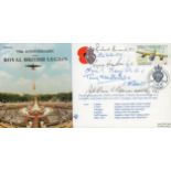 VC Winners multi signed 75th Anniversary of the Royal British Legion flown FDC (JS(CC)14) PM 75th