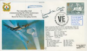 WWII Sqn Ldr Kenneth M Carver DFC member of the Caterpillar club signed The Caterpillar Club