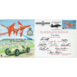 Red Arrows full team signed 1997 Goodwood Festival of Speed scarce flown RAF WW2 Air Display