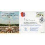 Vice Admiral Sir Geoffrey Dalton KCB signed 75th Anniversary of the Royal British Legion flown