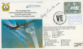 WWII W/O Harry Simister MM signed The Caterpillar Club commemorating the 40th Anniversary of the