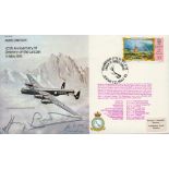 ACM Harry Broadhurst DSO DFC WW2 RAF Battle of Britain fighter ace signed 1985 Avro Lincoln Bomber