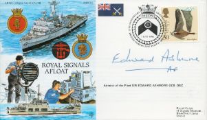 Admiral of the Fleet Sir Edward Ashmore GCB DSC signed Royal Signals Afloat Army Communications 18