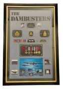 The Dambusters Mounted and Framed Large Commemorative Display with an approx overall size of 53 x 36