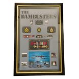 The Dambusters Mounted and Framed Large Commemorative Display with an approx overall size of 53 x 36