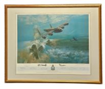 The Dambusters by Frank Wotton Limited Edition Print number 25 of 850 signed by 8 Veterans