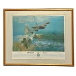 The Dambusters by Frank Wotton Limited Edition Print number 25 of 850 signed by 8 Veterans