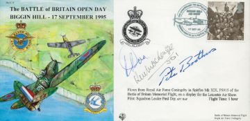 Bob Doe, Ken Mackenzie and Pete Brothers FDC (JS(CC)9) The Battle of Britain Open Day Biggin Hill 17