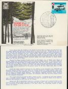 Roger W Armstrong (91st bomb group) Signed & Flown Cover Bylismy W Stalagu Luft III 20th Jul 1973 (