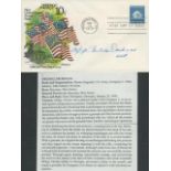 USA FDC Signed Nicholas Oresko Medal of Honor Winner Germany 1945 FDC 14 Dec 1973 Signed by Master