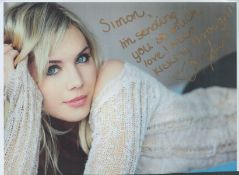 Amy Johnston signed 10x8 inch colour photo dedicated. Good condition Est.
