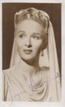 Joyce Howard vintage signed 6x4inch black and white photo. Good condition Est.