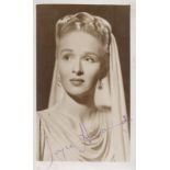 Joyce Howard vintage signed 6x4inch black and white photo. Good condition Est.