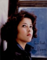 Sophie Marceau French actress signed 9x12 photo. Good condition Est.