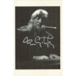 Tom Constanten signed Black & White Picture Card. Is an American keyboardist, best known for playing